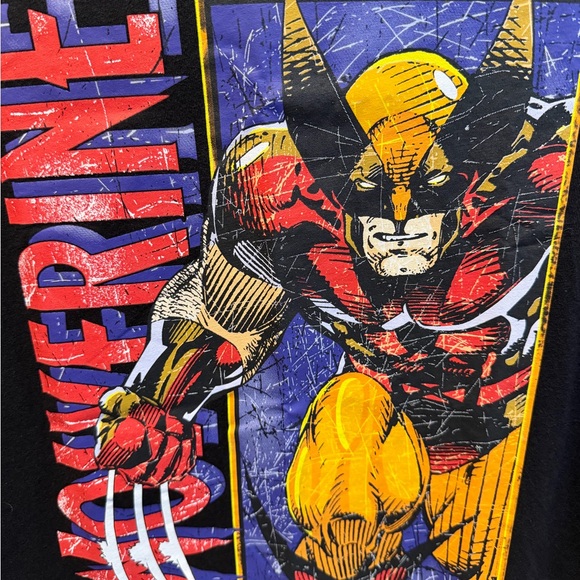 Marvel Black Wolverine Short Sleeve Tee - Picture 3 of 4
